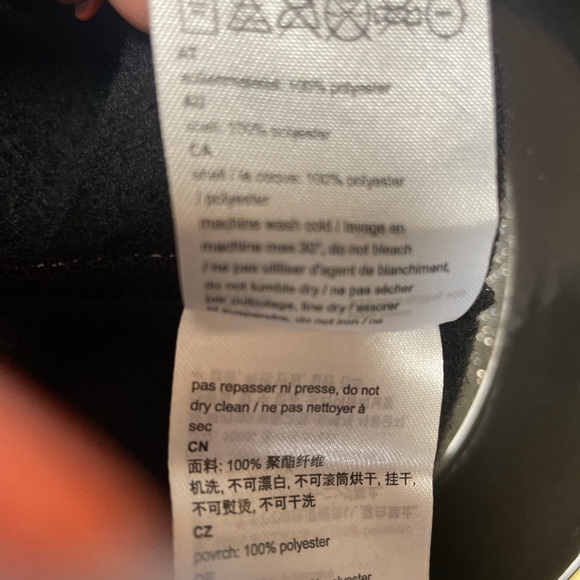 WESC 90s Mike Unisex geometric print lined hoodie. Men’s size small NWOT - Picture 5 of 7